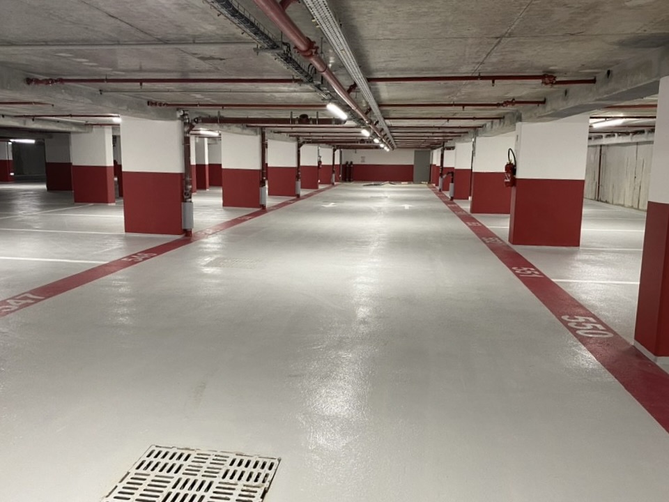 Parking souterrain — rénovation complète