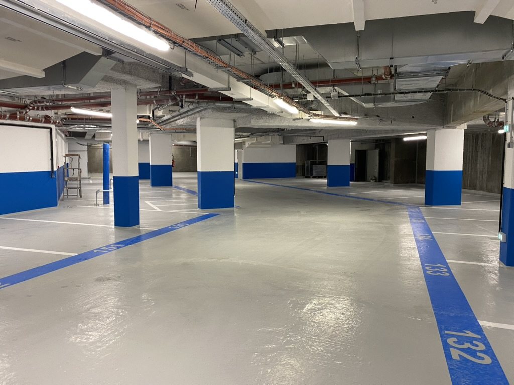 Parking souterrain — rénovation sol