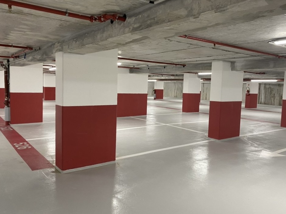 Parking souterrain — vue d'ensemble